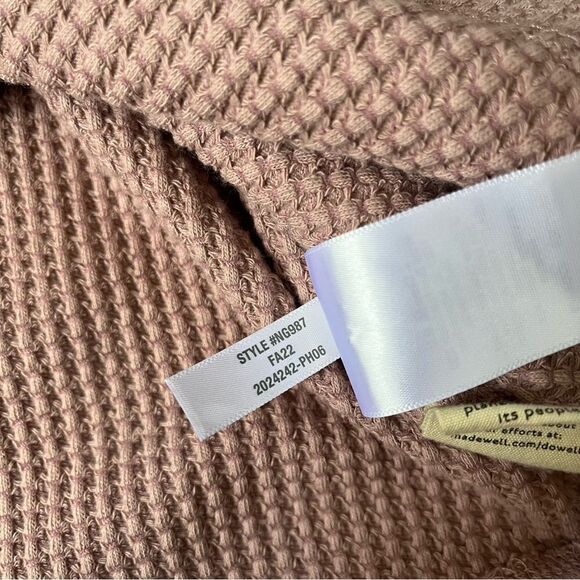 Madewell MWL 2022 Waffle Long-Sleeve Crop Tee Small - Picture 12 of 12